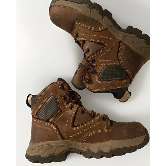 Red Wing 2205 Men's Mocha 6 inch Aluminum Safety Toe Boots - Sz 8.5 EH - Picture 4 of 12